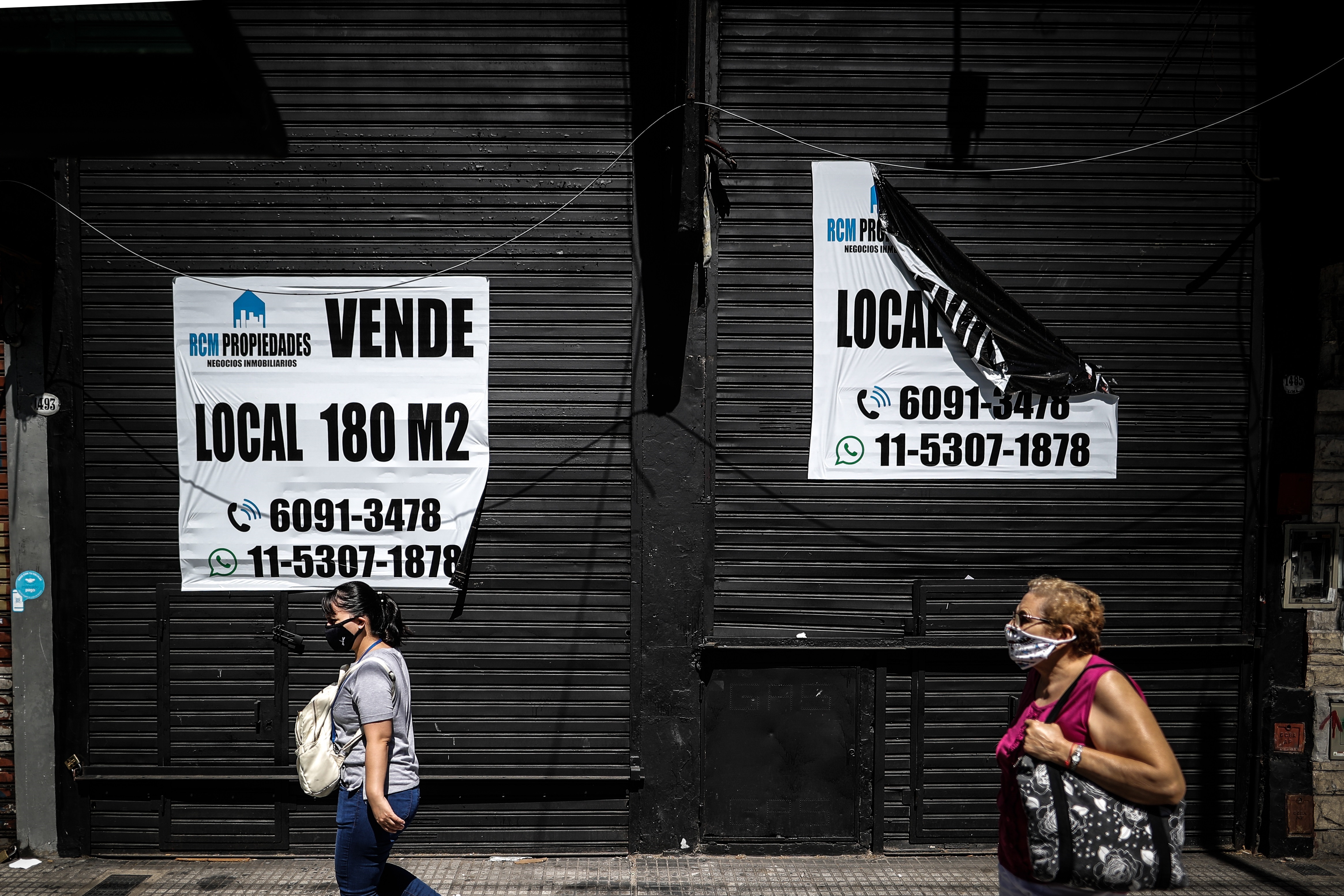 Cuatro de cada 10 locales aseguran que sus ventas cayeron más del 25% (Argentina). EFE/ Juan Ignacio Roncoroni/Archivo
