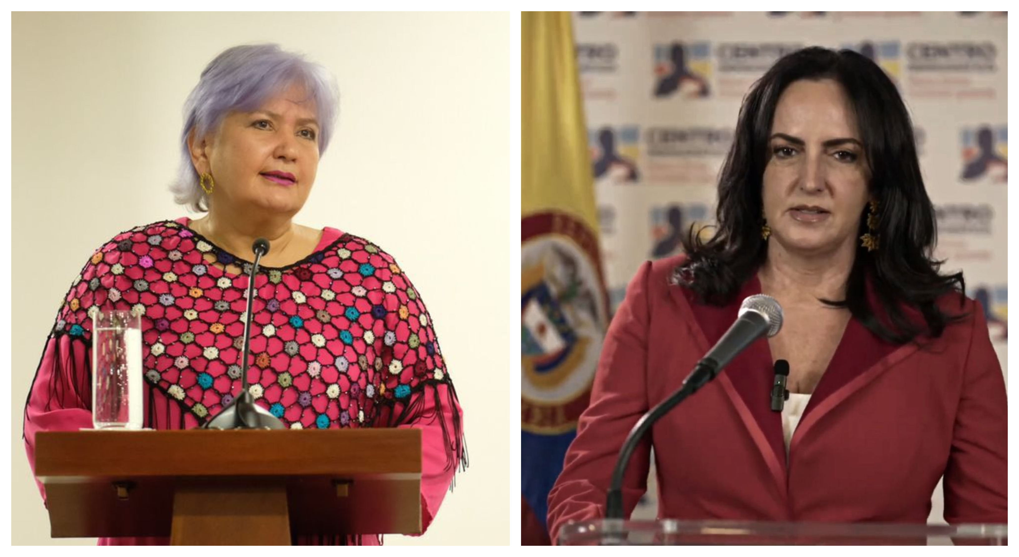 En una entrevista, María Fernanda Cabal señaló a la senadora Gloria Flórez y al alto comisionado para la Paz, Danilo Rueda, de ser "afines al ELN".
Colprensa / Captura de video (Centro Democrático)