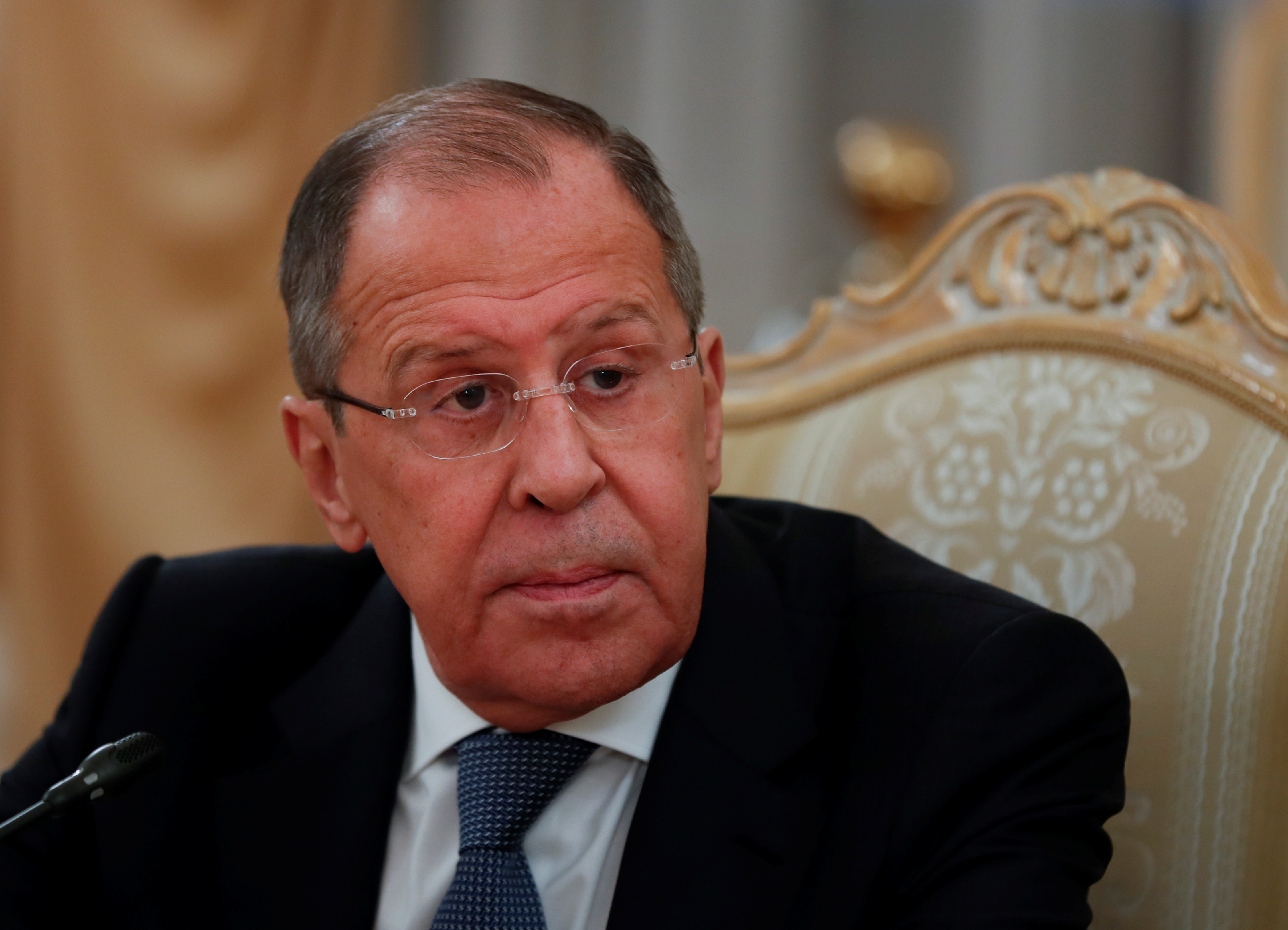 El ministro de Relaciones Exteriores ruso, Sergei Lavrov. Yuri Kochetkov/Pool via REUTERS