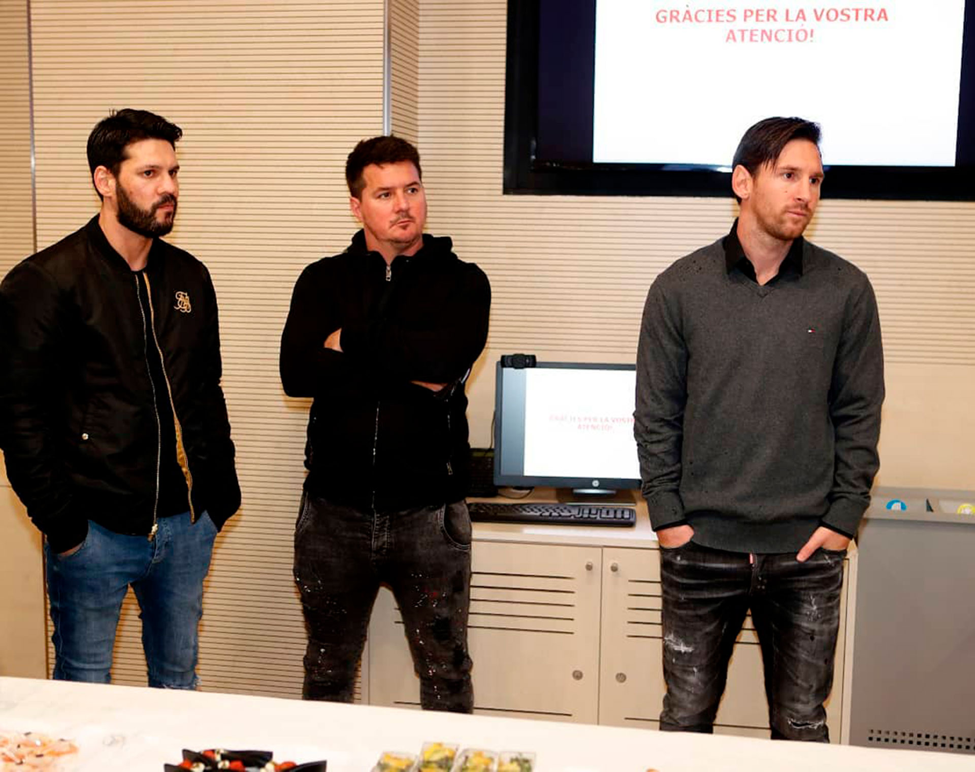 Matías, Rodrigo y Leo Messi, en una imagen más actual