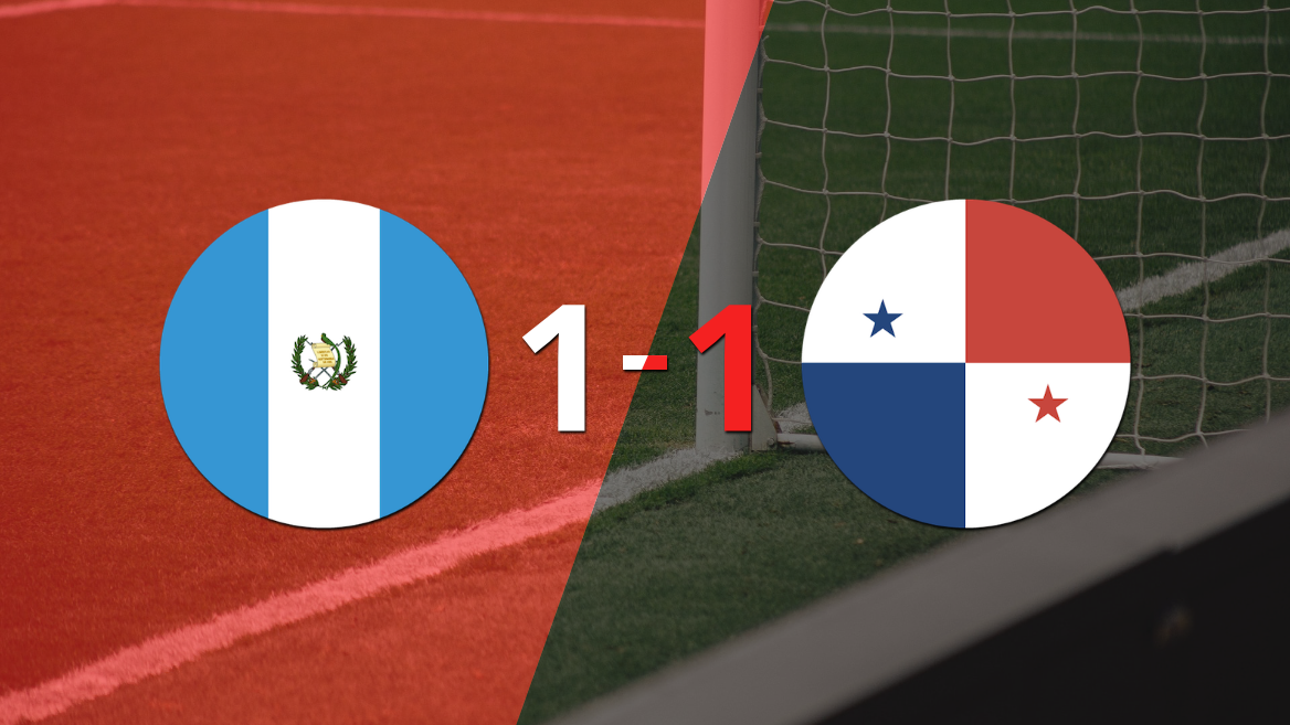 Guatemala y Panamá empataron 1 a 1