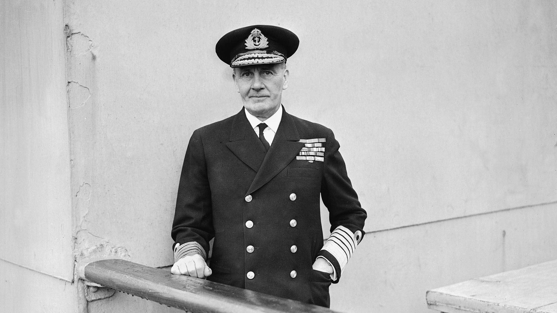 El almirante James Somerville (Wood/Express/Getty Images)
