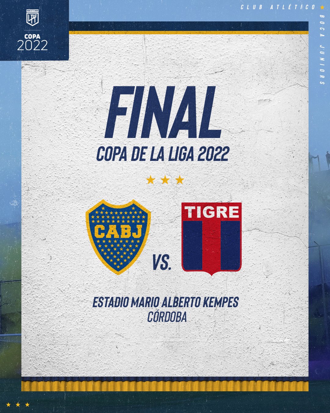 'Banner' de la final de Copa de la Liga 2022.