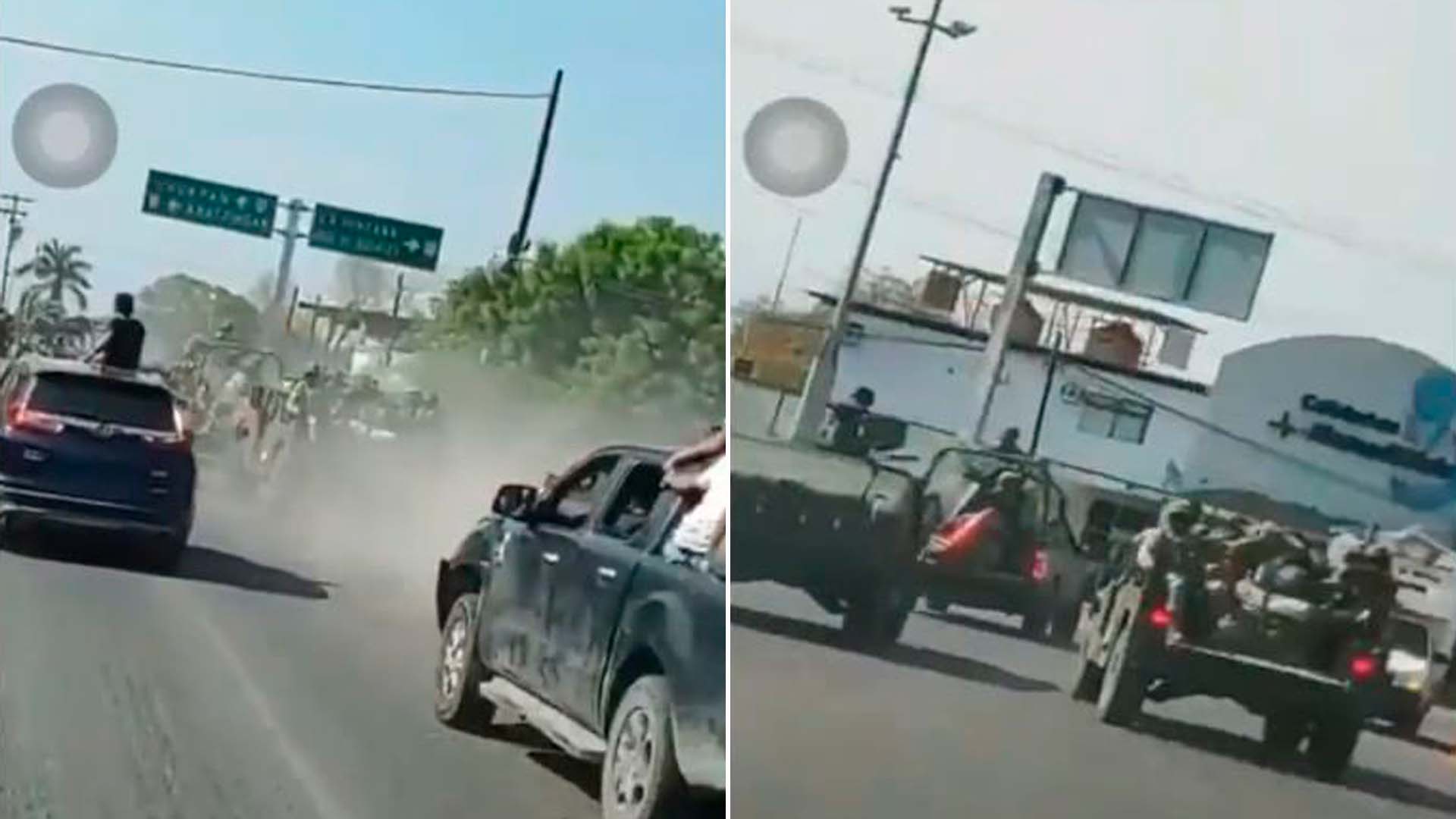 Comando armado persiguió a convoy militar en Nueva Italia, Michoacán