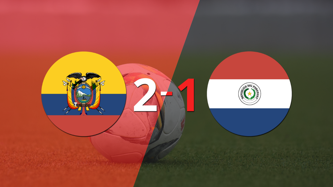 Ecuador gana 2-1 a Paraguay con doblete de Justin Cuero