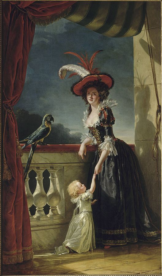 Retrato de Luisa Isabel de Francia con su hijo, de Adélaide Labille-Guiard. Palacio de Versalles / Wikimedia Commons