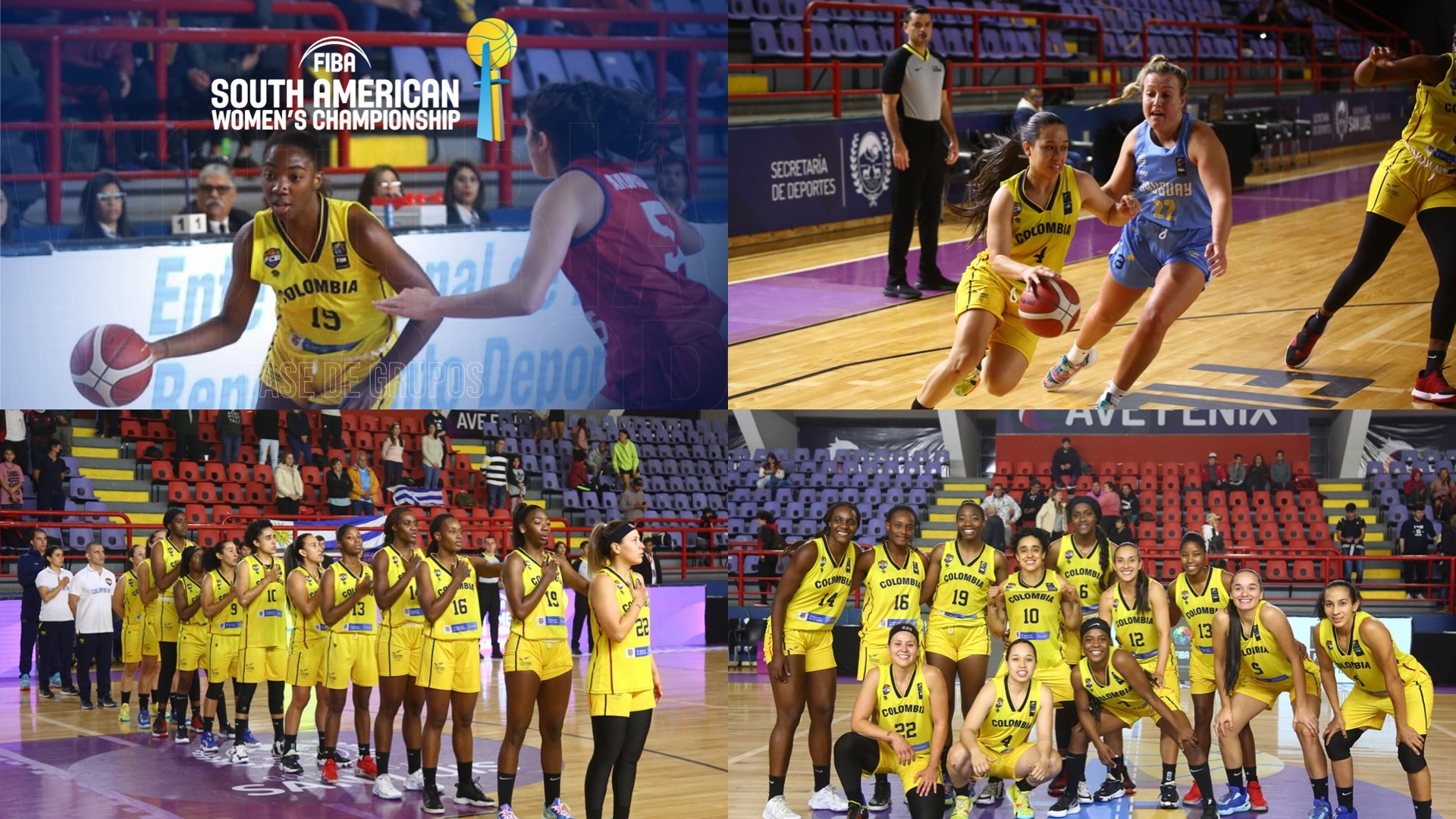 Colombia clasificó a la semifinal del Sudamericano Femenino de Baloncesto de la Fiba