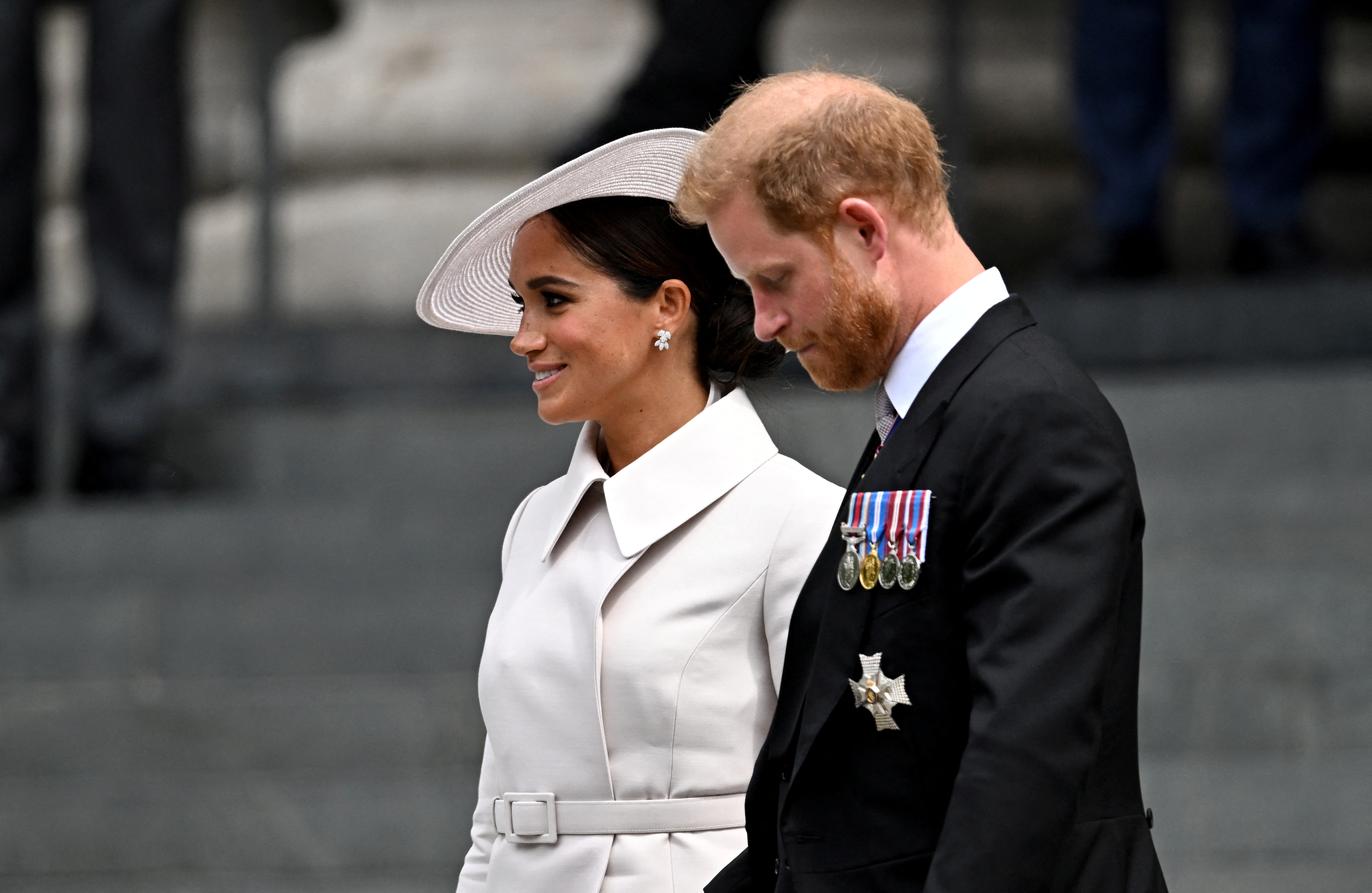 El príncipe Harry y Meghan Markle en el Jubileo de la reina Isabel II (Reuters)