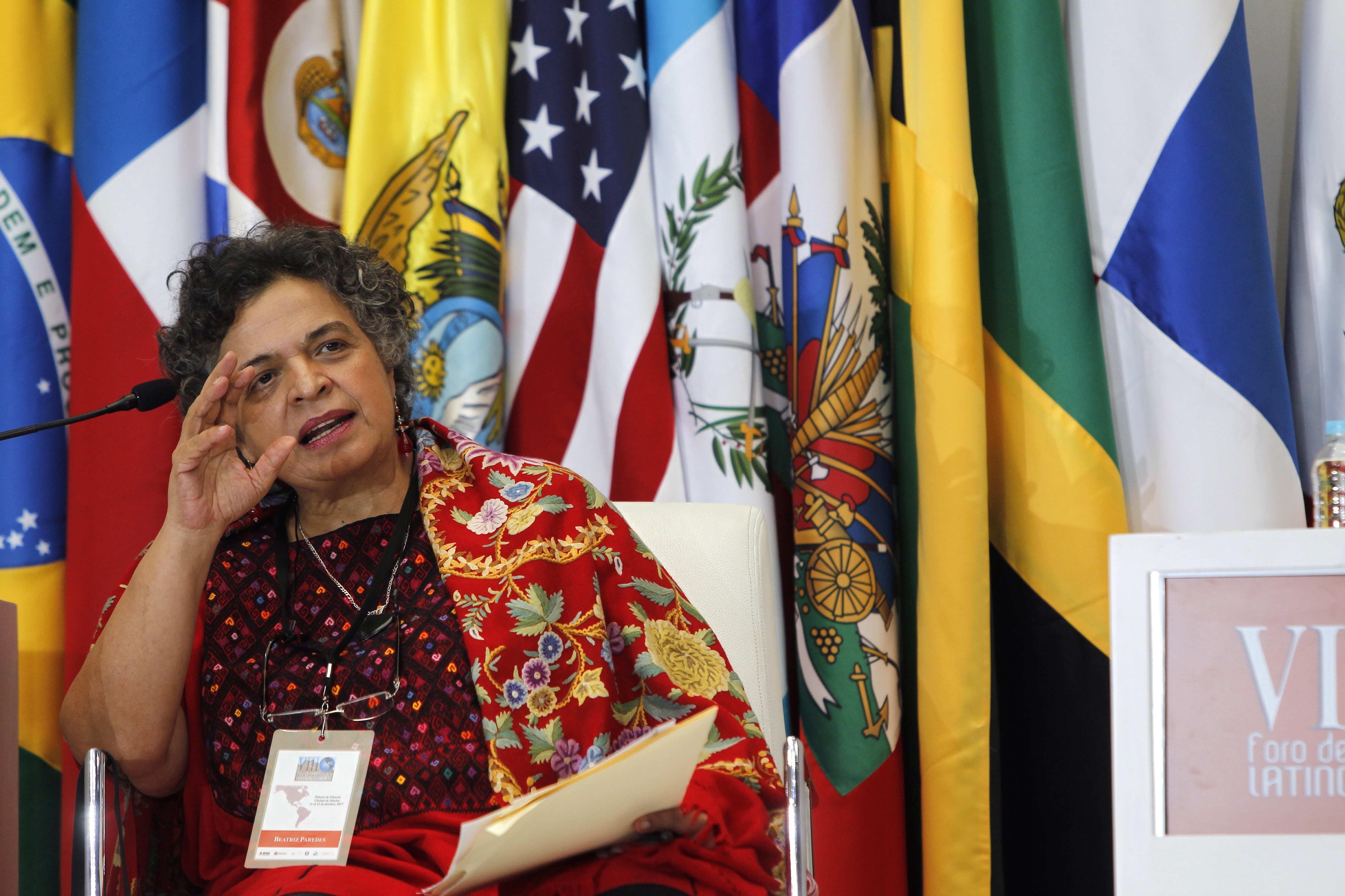 Beatriz Paredes ha tenido una amplia carrera como legisladora federal y embajadora. EFE/Sáshenka Gutiérrez/Archivo
