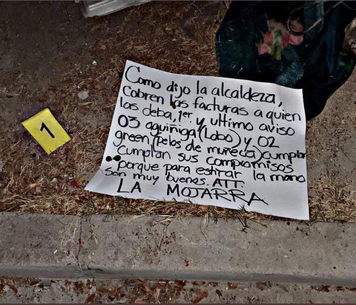 Narcomensaje hizo alusión a Montserrat Caballero en Tijuana (foto: especial)