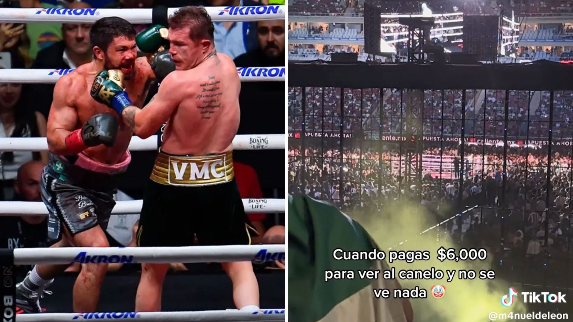Fan del Canelo pagó 6 mil pesos para verlo pelear y no lo logró tras tener pésimo lugar: “Mis ahorros”  