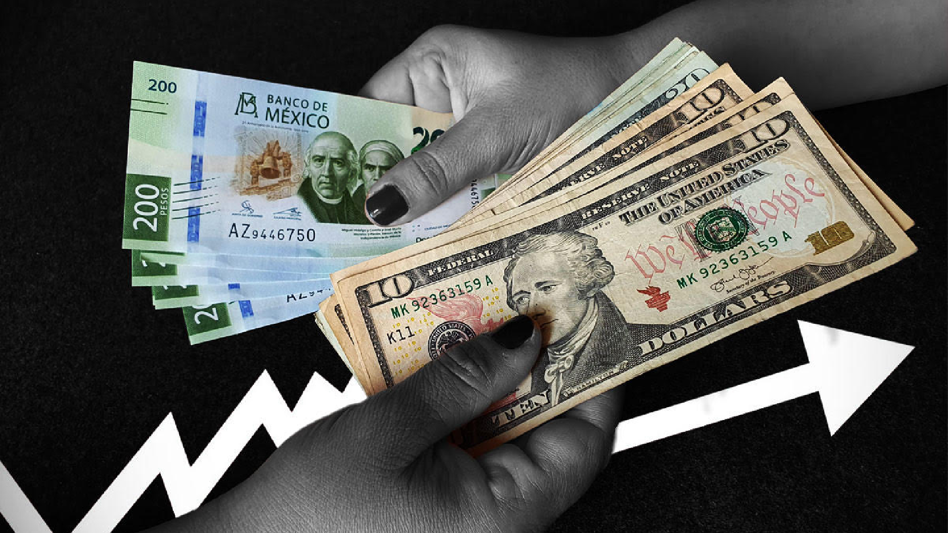 El superpeso mexicano se ha visto favorecido frente al dólar (Getty Images)