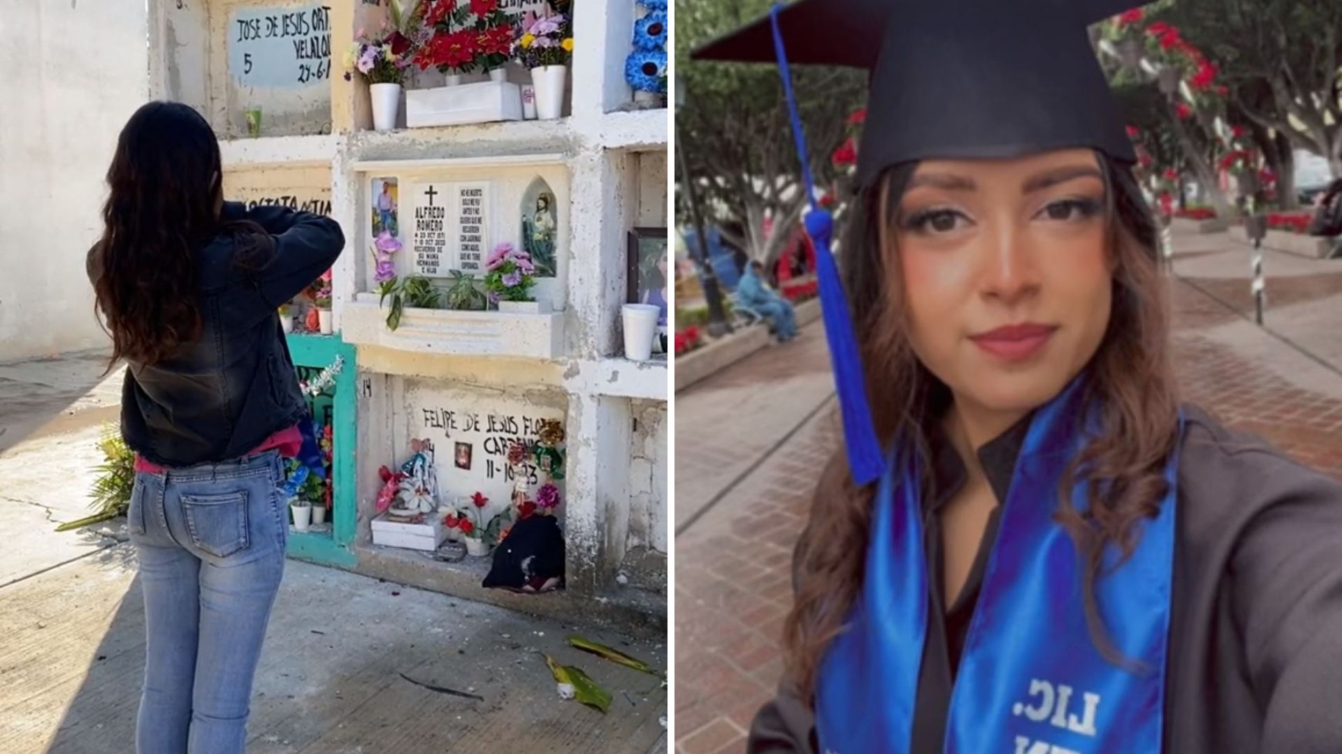 Esto es para ti, gracias por todo”: joven acude a panteón a avisarle a su  abuelo que se graduó de la Universidad | VIDEO - Infobae