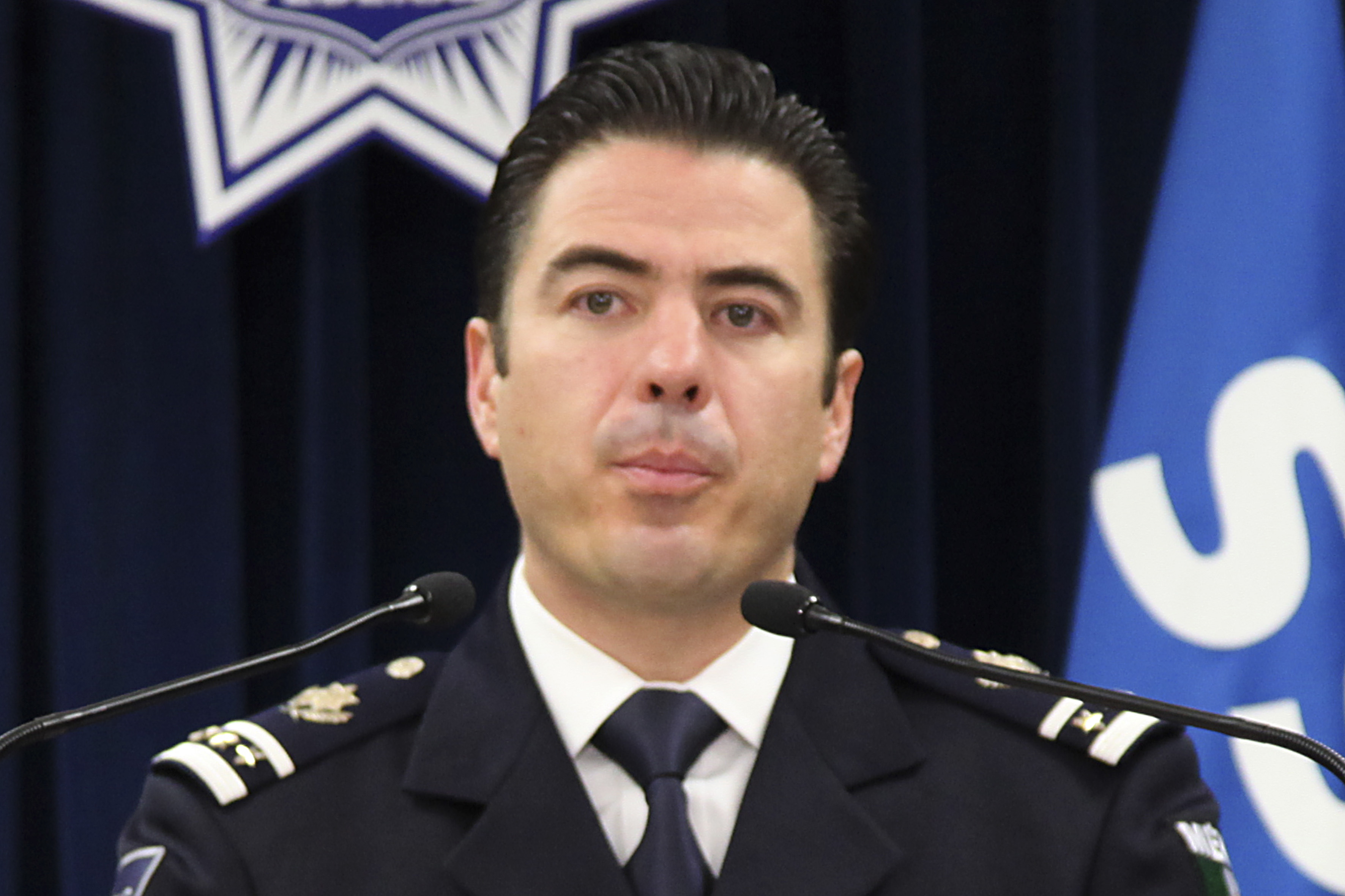 José Luis Cárdenas Palomino aparece en las imágenes del montaje televisivo que realizó como director de Investigación Policial de la AFI. (Foto: Cuartoscuro)