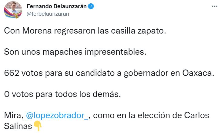 Fernando Belaunzarán acusó a Morena de intervenir en los resultados de las elecciones del pasado 5 de junio.