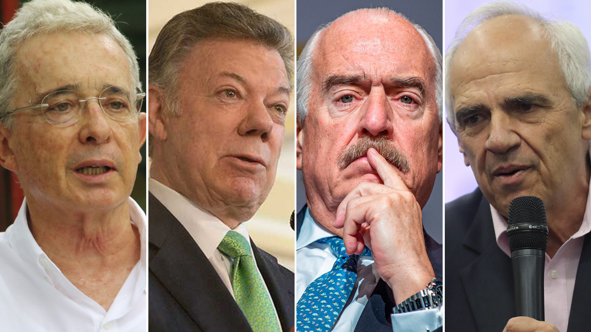Encuesta Invamer: así está la imagen de los expresidentes colombianos
