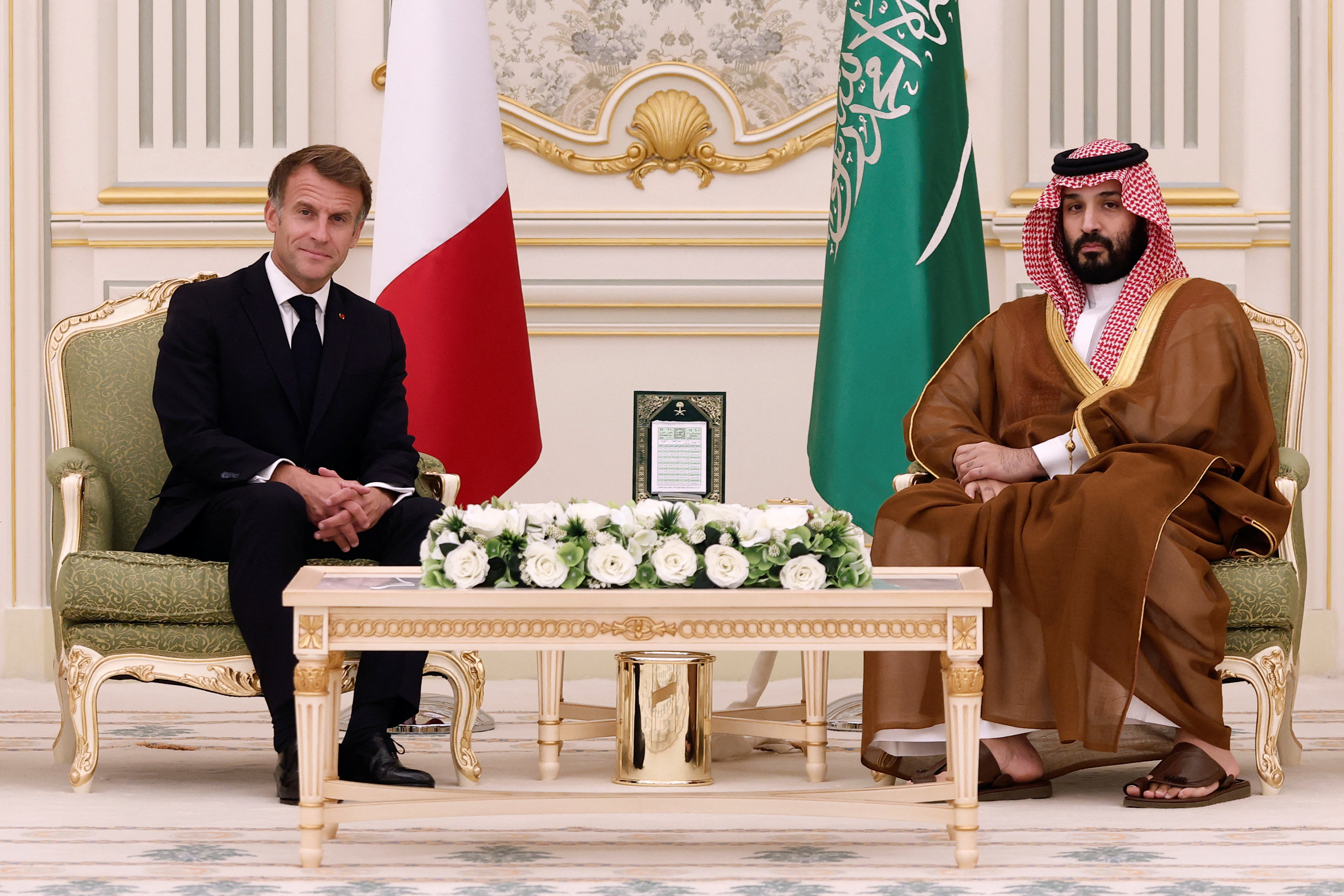 Visita sorpresa de Macron a Arabia Saudita en plena ofensiva de los rebeldes hutíes: Bin Salman le garantizó diésel para Francia