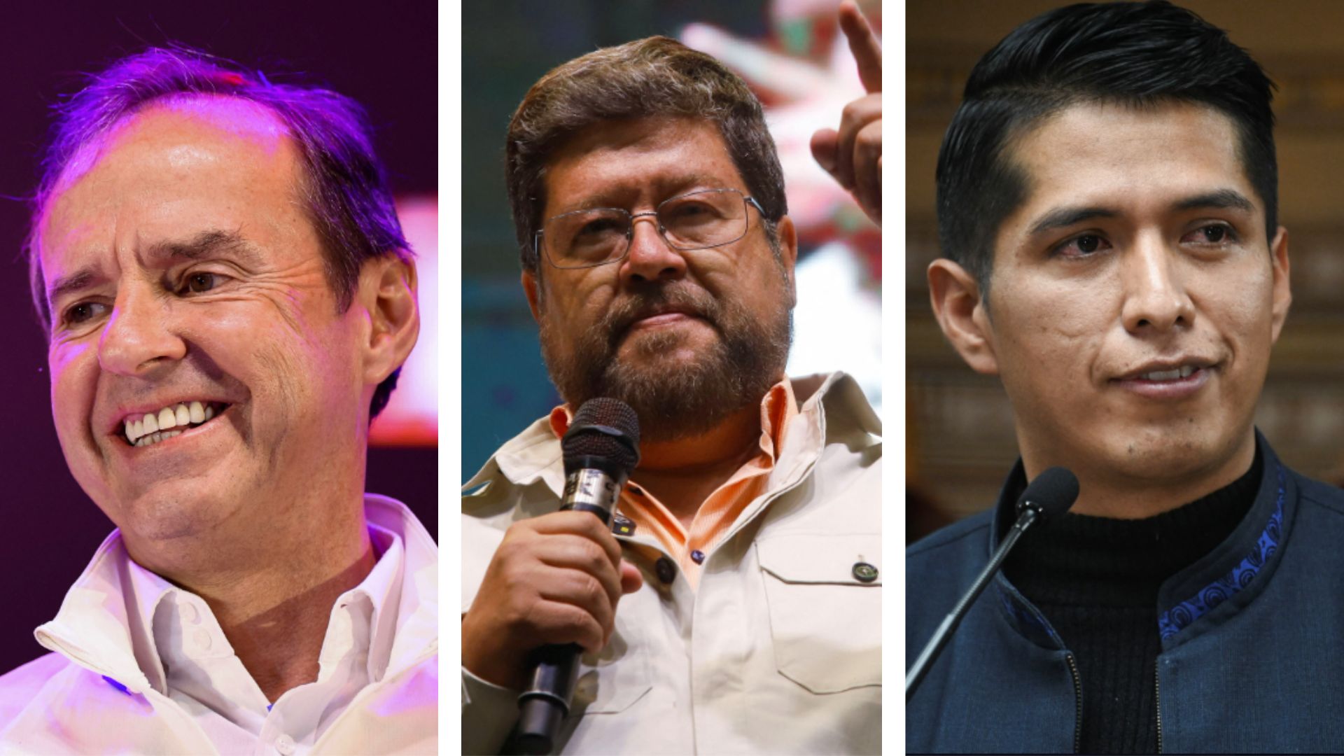 Quiénes son los tres candidatos que podrían redefinir el rumbo político de Bolivia