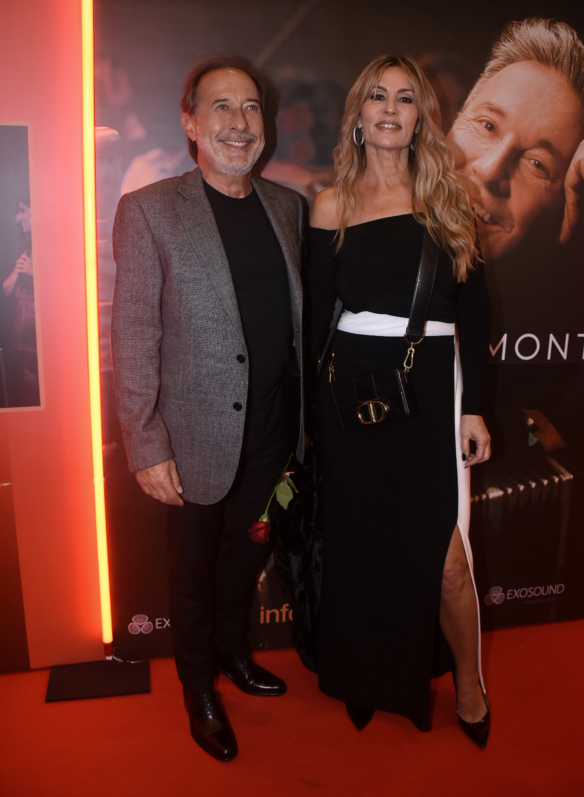 Guillermo Francella y su mujer, Marynés Breña, estuvieron entre los invitados a la presentación de "Tango"