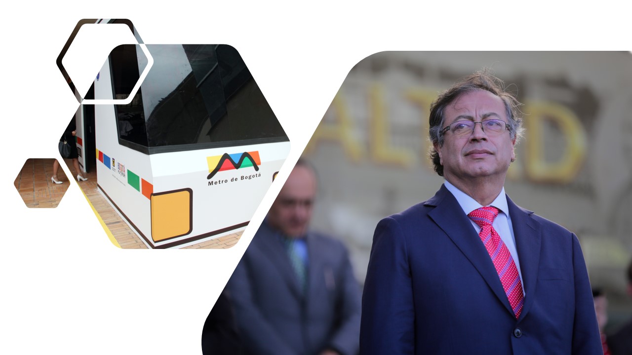 Gustavo Petro se vuelve a referir sobre el metro de Bogotá: “Soy guardián del dinero público nacional”