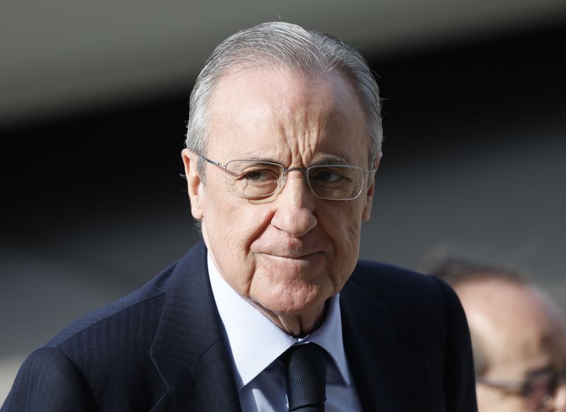 The president of Real Madrid, Florentino Pérez.  (Reuters)