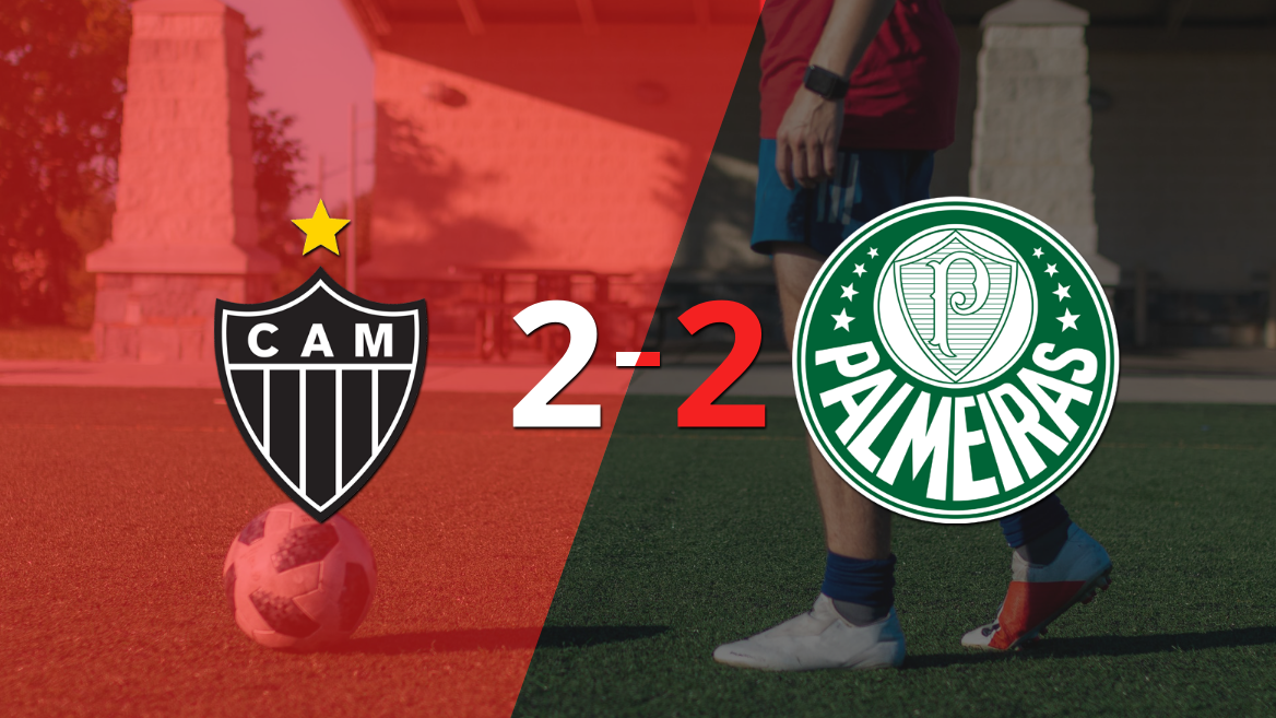 Atlético Mineiro y Palmeiras empataron y se define todo a la vuelta
