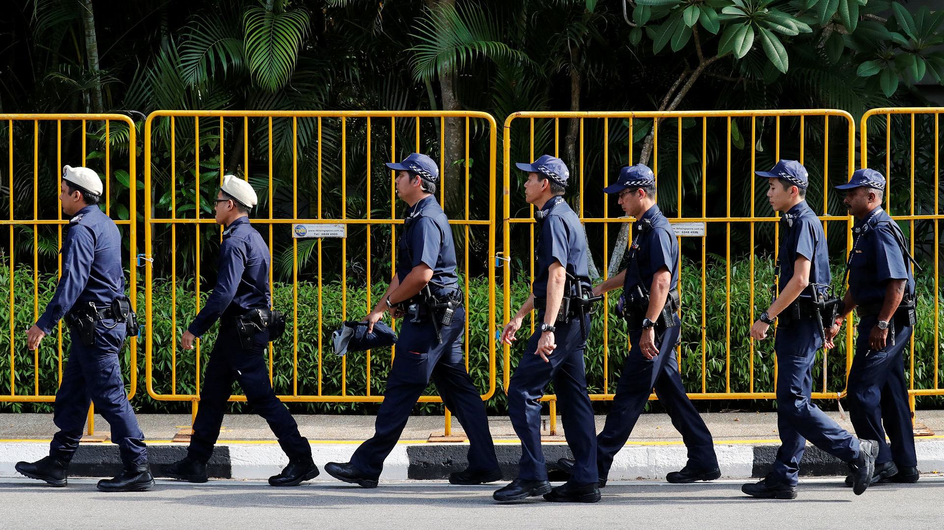 Agentes de policía en Singapur, 11 de junio de 2018. REUTERS/Kim Kyung-hoon/Archivo
