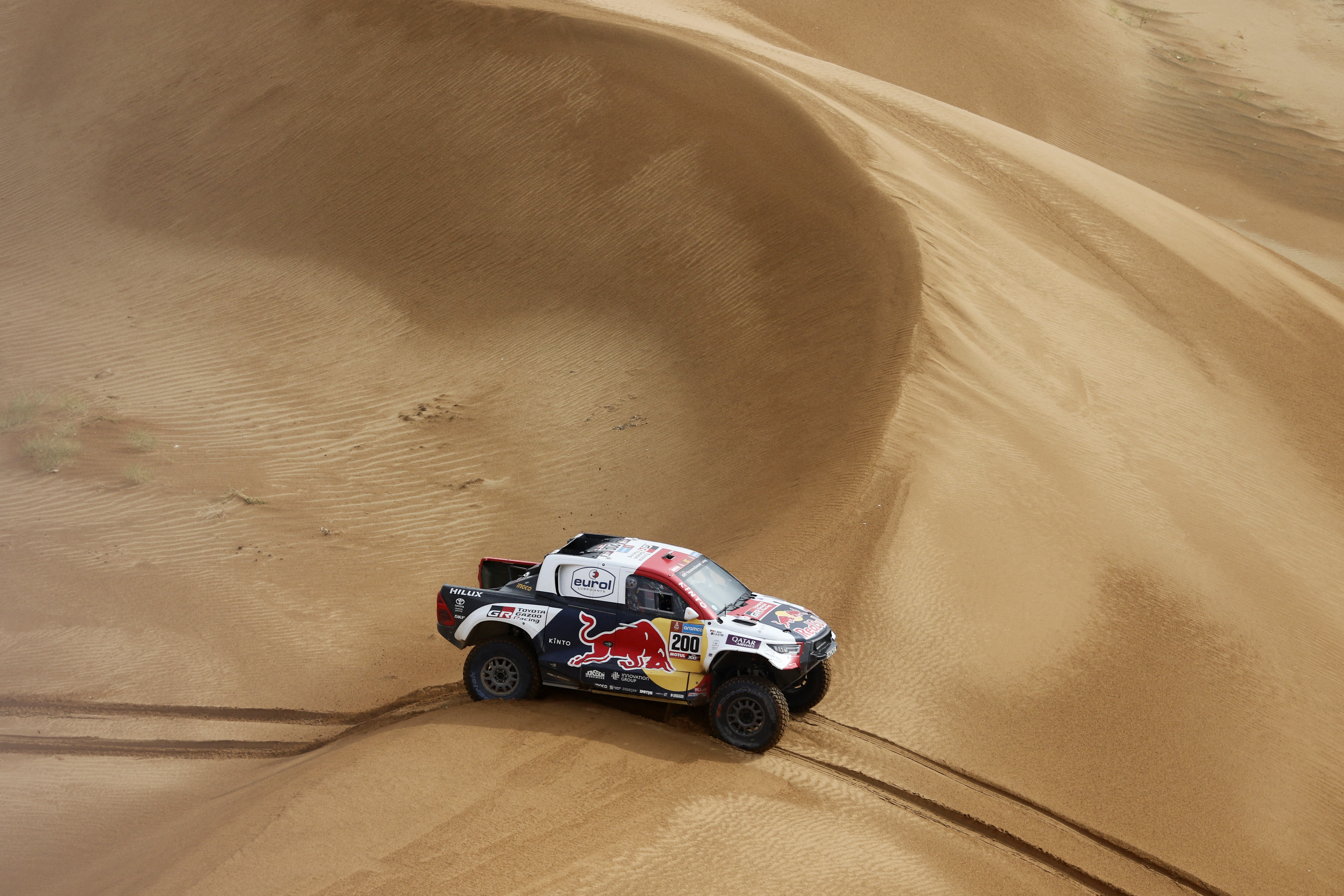 Nasser Al-Attiyah sigue liderando la clasificación general y se encamina a su quinto triunfo en el Rally Dakar (REUTERS/Hamad I Mohammed)