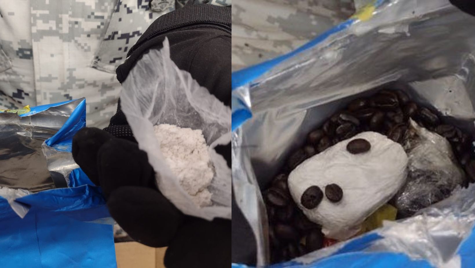 Guardia Nacional aseguró 19 envoltorios de heroína oculta en bolsas de café en Querétaro 