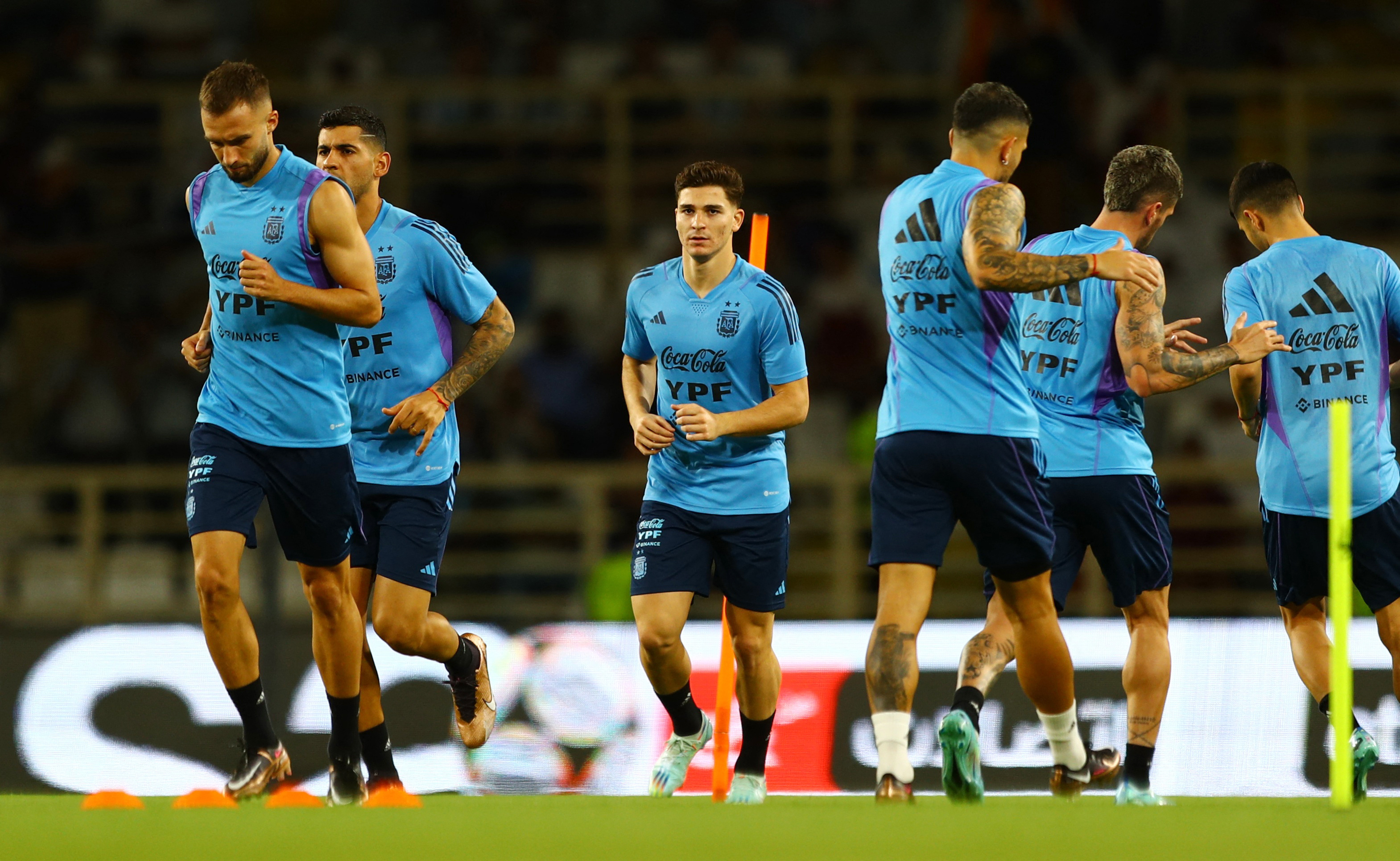 La Argentina se prepara para le debut en el Mundial de Qatar (Reuters)