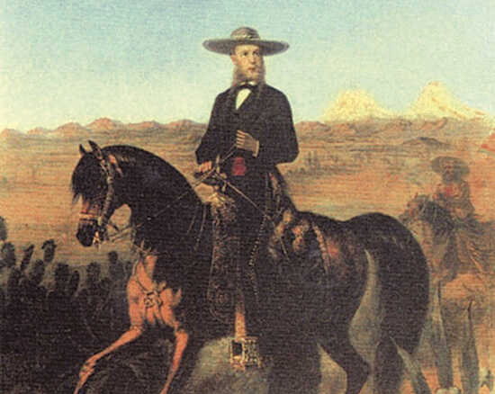 Maximiliano de Habsburgo renunció a sus títulos en Europa para ser Emperador de México (Foto: oleo de Carl Martin Edersberg).