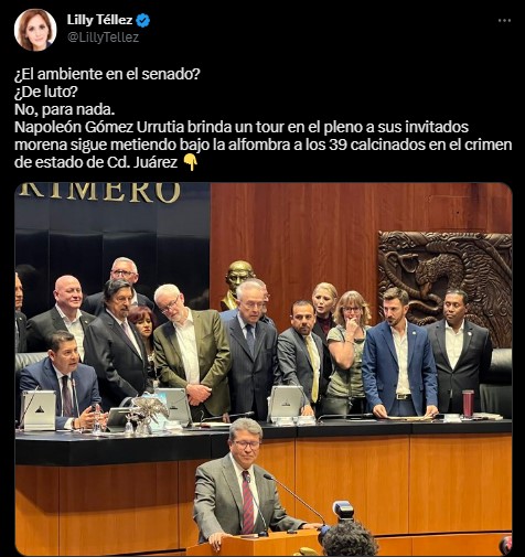 La senadora del PAN catalogó la tragedia en Ciudad Juárez como un crimen de Estado (Twitter/@letroblesrosa)