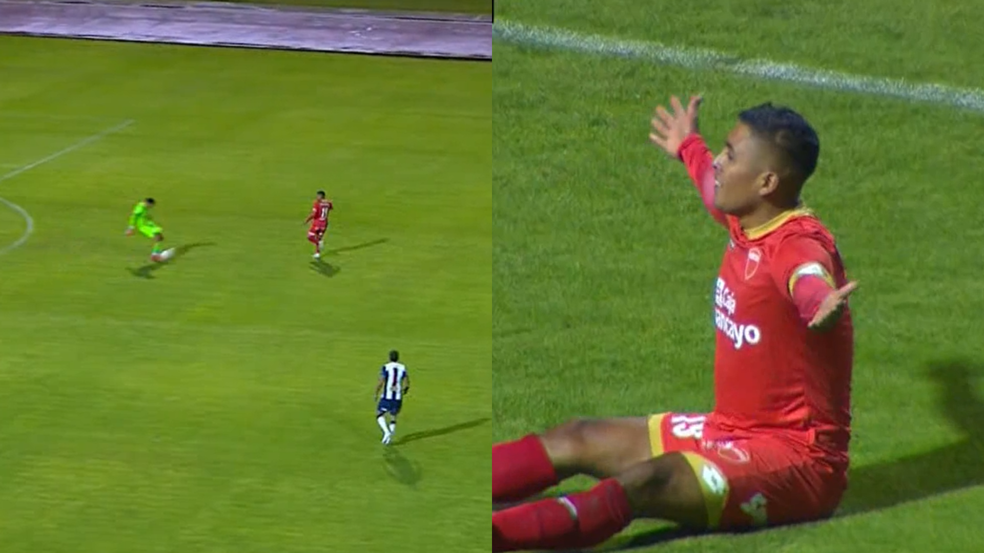 Gol de Ronal Huaccha tras error de Franco Saravia en Alianza Lima vs Sport Huancayo.