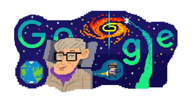 El concepto de los doodles es el de alterar el logotipo de Google para celebrar acontecimientos o personalidades destacadas (Foto: Stephen Hawking Doodle)