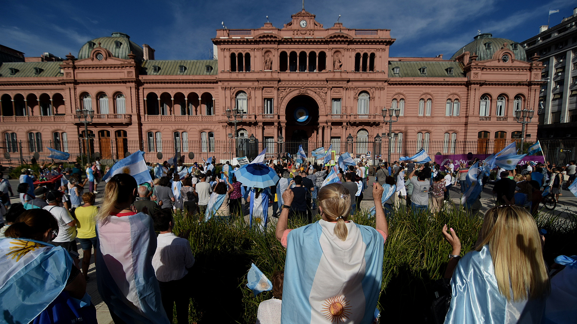 El epicentro de la marcha fue la Plaza de Mayo