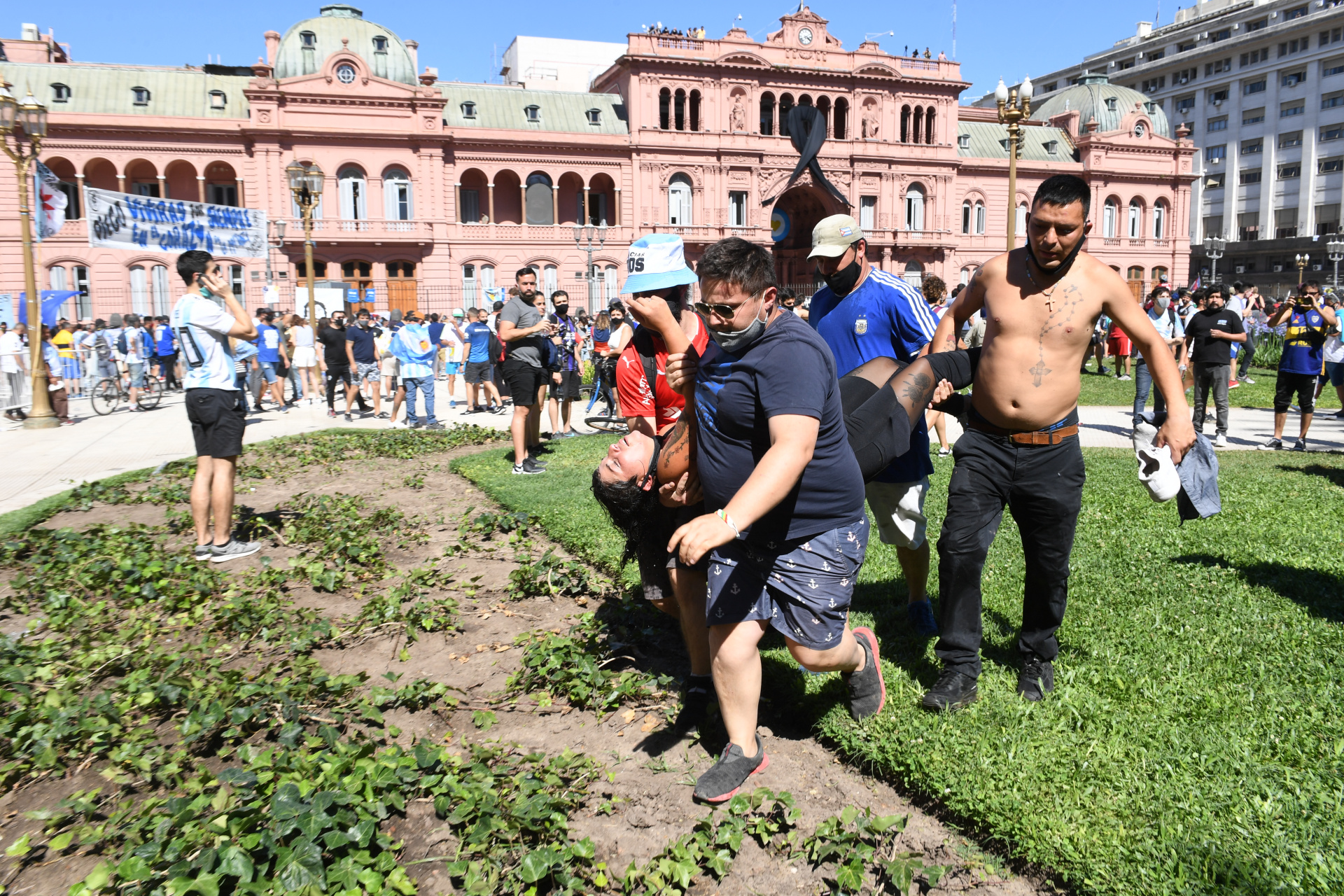 Corridas en Plaza de mayo