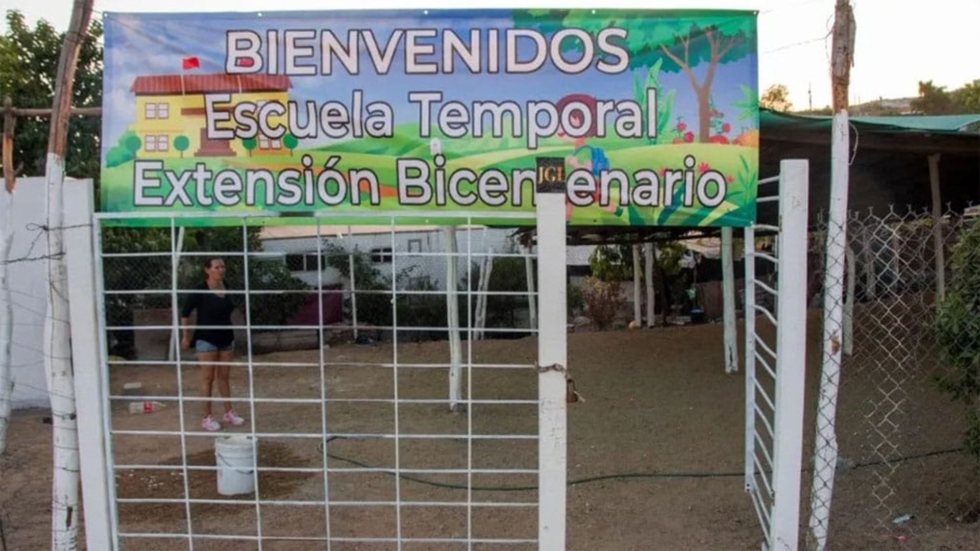 La escuela Ampliación Bicentenario creada a raíz de la pandemia (Foto: Facebook@Erick Meraz)