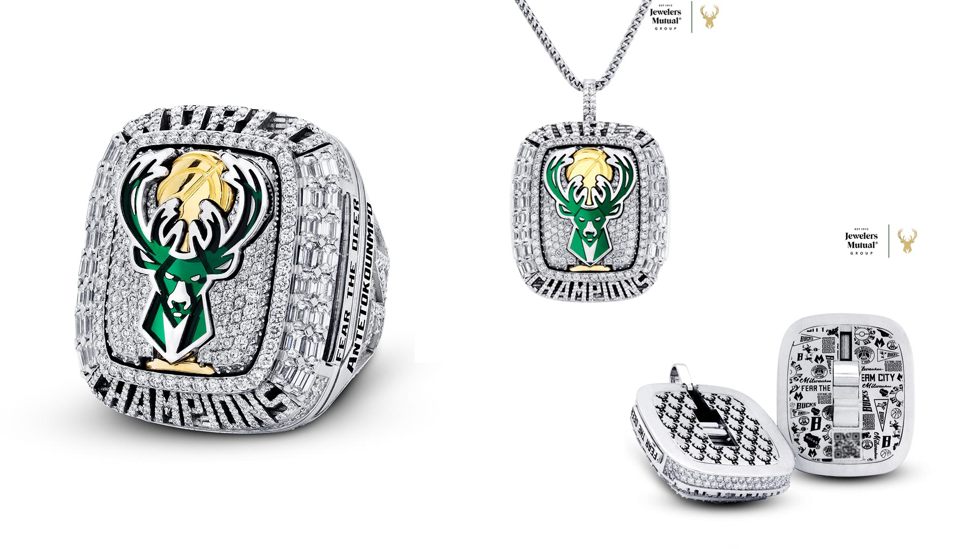olvidadizo raya sombrero 390 diamantes y dos detalles nunca vistos: el anillo de Milwaukee Bucks por  el título NBA - Infobae