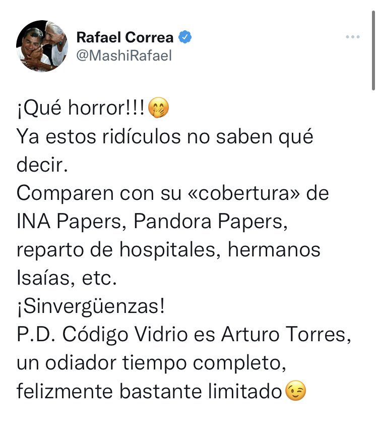 Rafael Correa se refirió al video insultado al periodista que lo publicó, pero no desmintió la grabación.