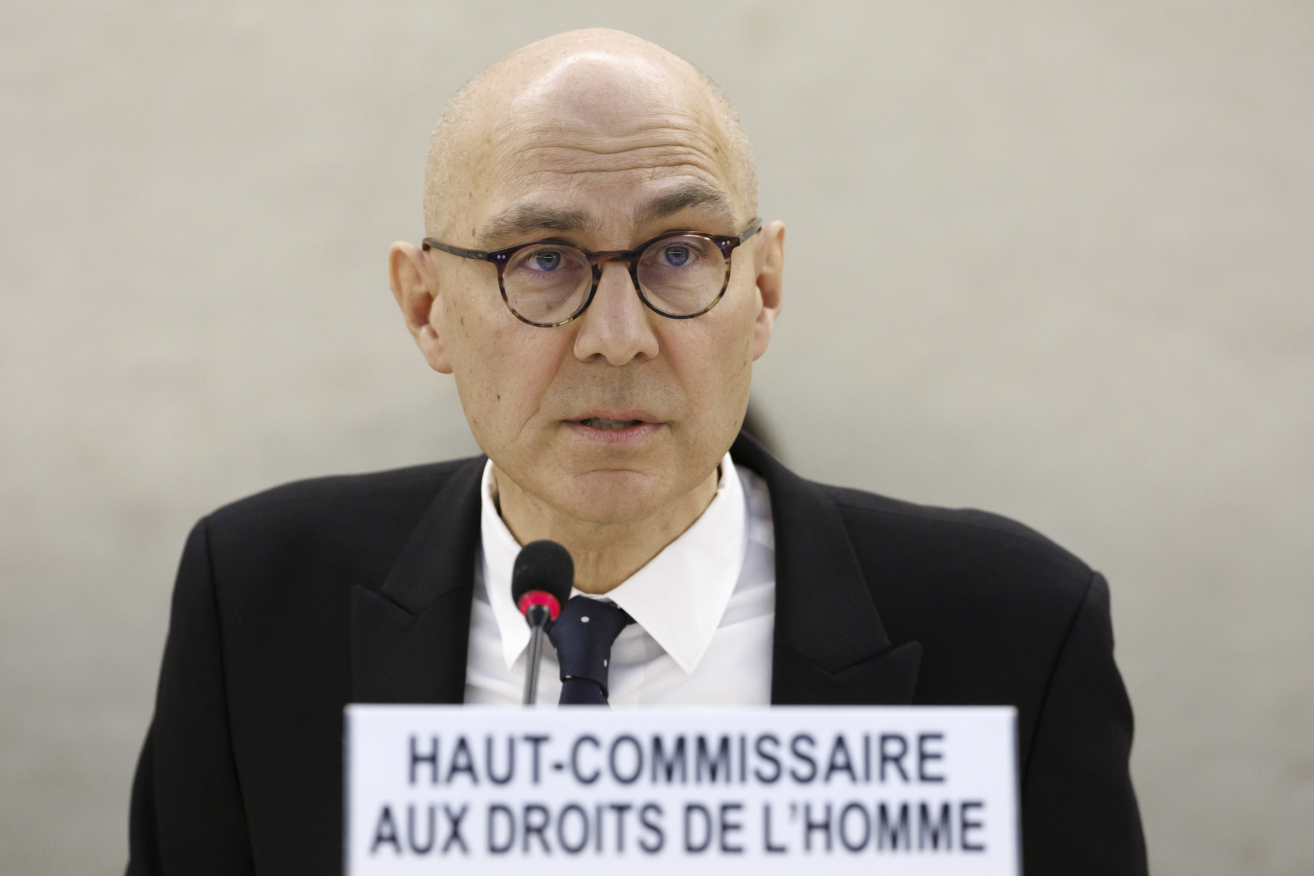 El Alto Comisionado de la ONU para los Derechos Humanos Volker Turk. (Salvatore Di Nolfi/Keystone via AP)
