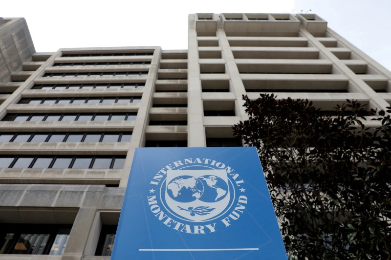 El edificio de la sede del Fondo Monetario Internacional (FMI) en Washington,.