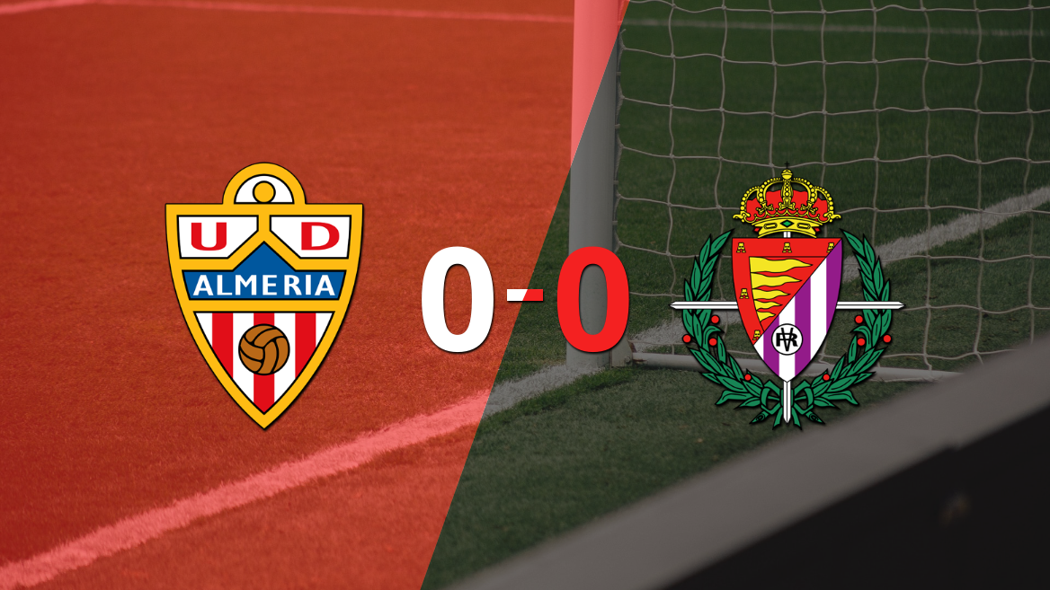 Almería y Valladolid no se sacaron ventaja y terminaron sin goles