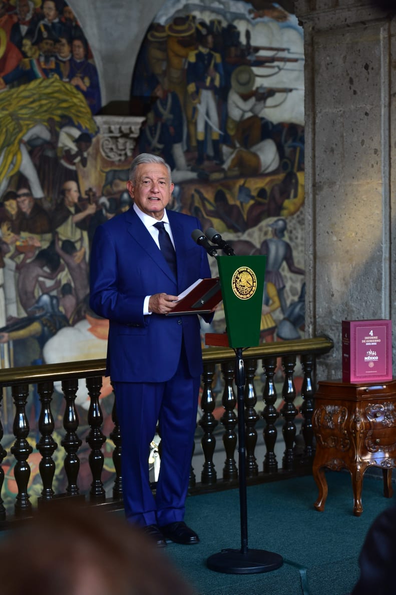 El presidente presentó su cuarto informe de gobierno (Foto: Presidencia de México)
