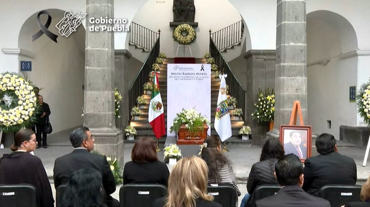 El segundo homenaje se realizó en el Palacio de Justicia de Puebla. (YT Gobierno de Puebla)