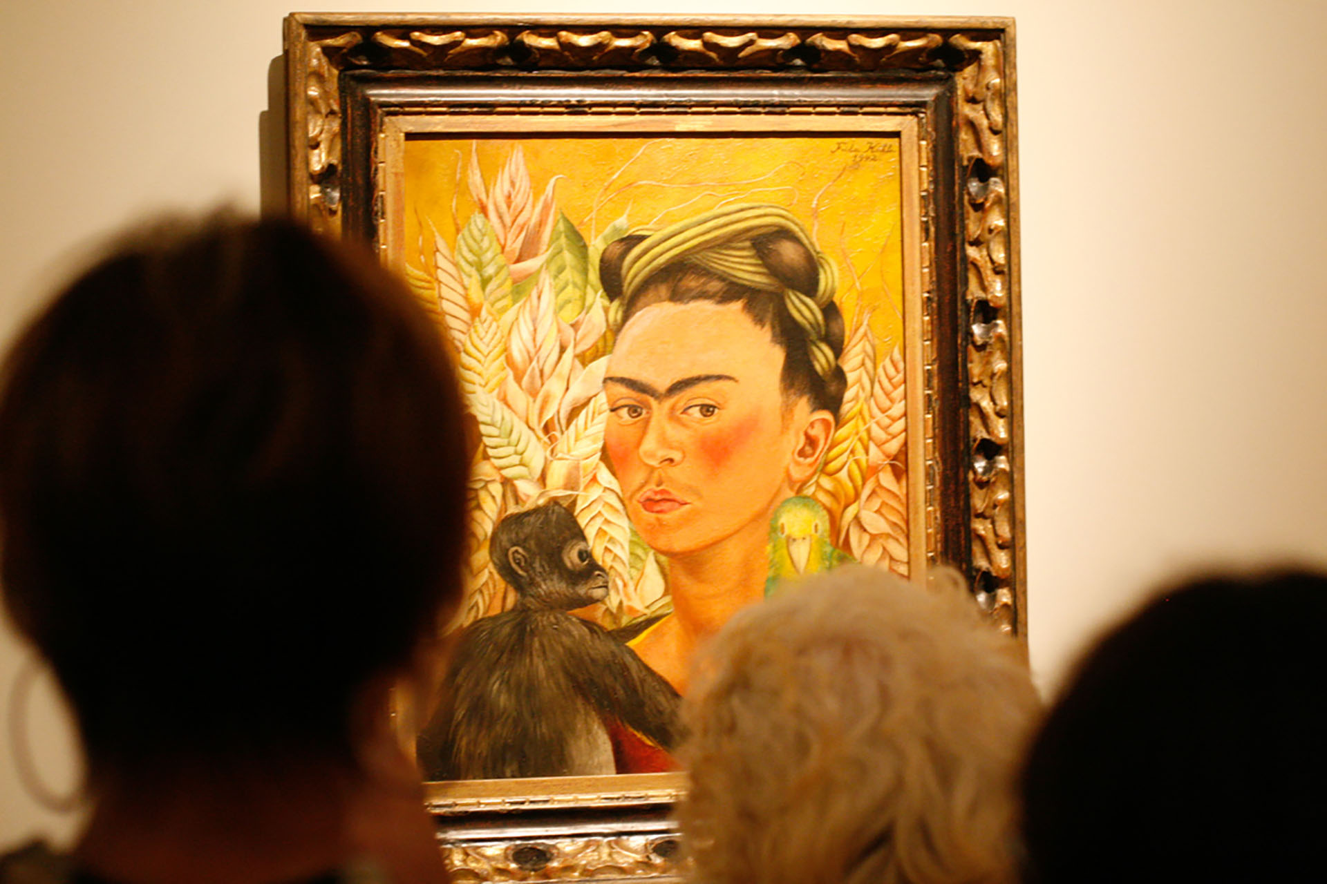 "Autorretrato con chango y loro", de Frida Kahlo