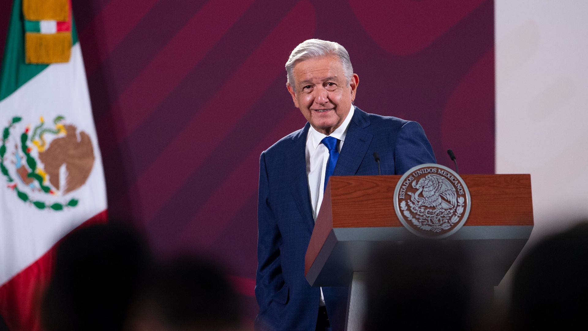 El presidente Andrés Manuel López Obrador durante su conferencia matutina. Foto: Presidencia