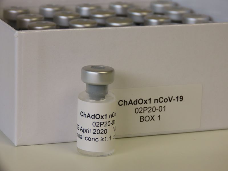 Foto de archivo de la vacuna ChAdOx1 nCoV-19 desarrollada en la Universidad de Oxford (Sean Elias/Handout via REUTERS) 