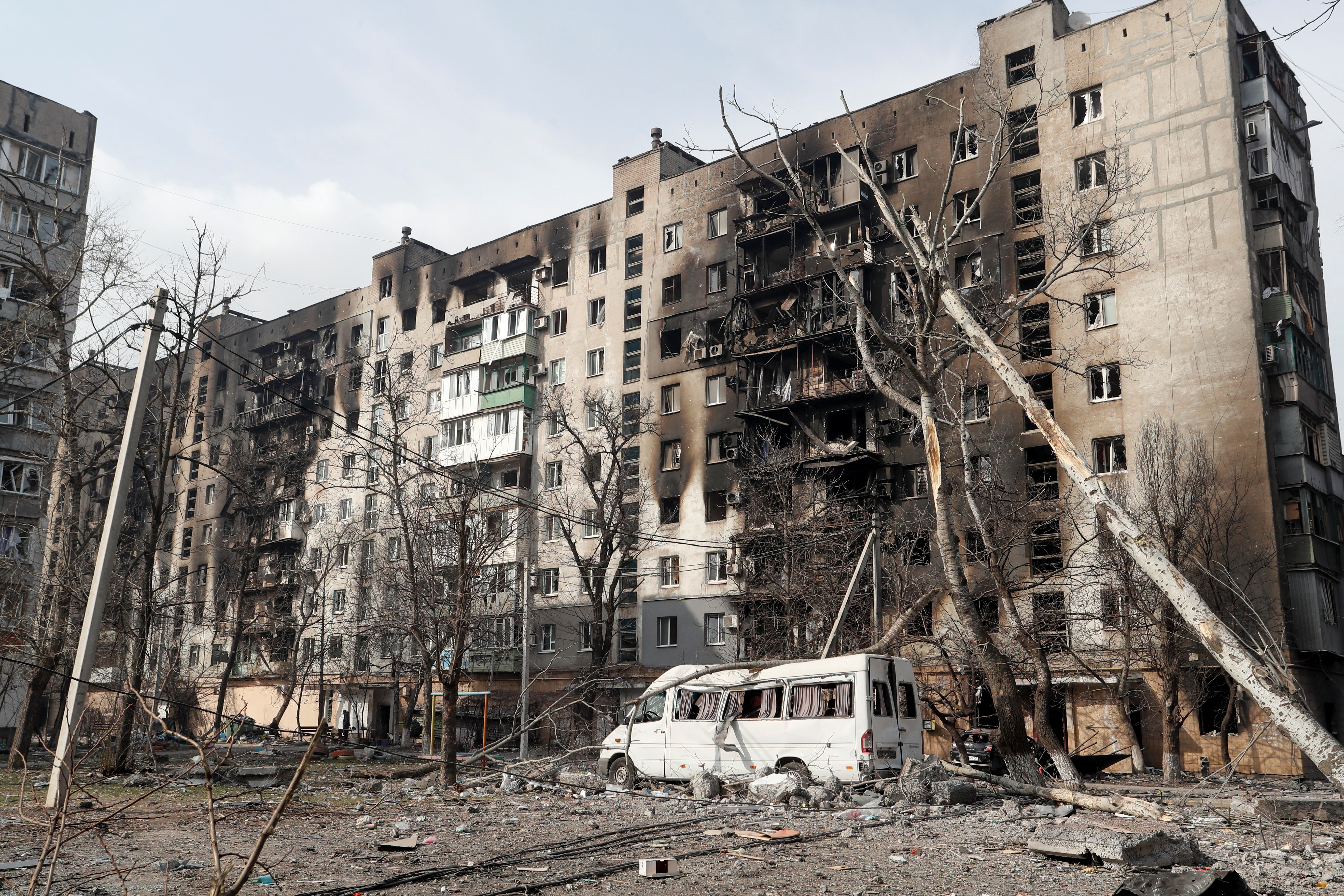 Una imagen de Mariupol, una de las ciudades más afectadas por la guerra en Ucrania (REUTERS/Alexander Ermochenko)