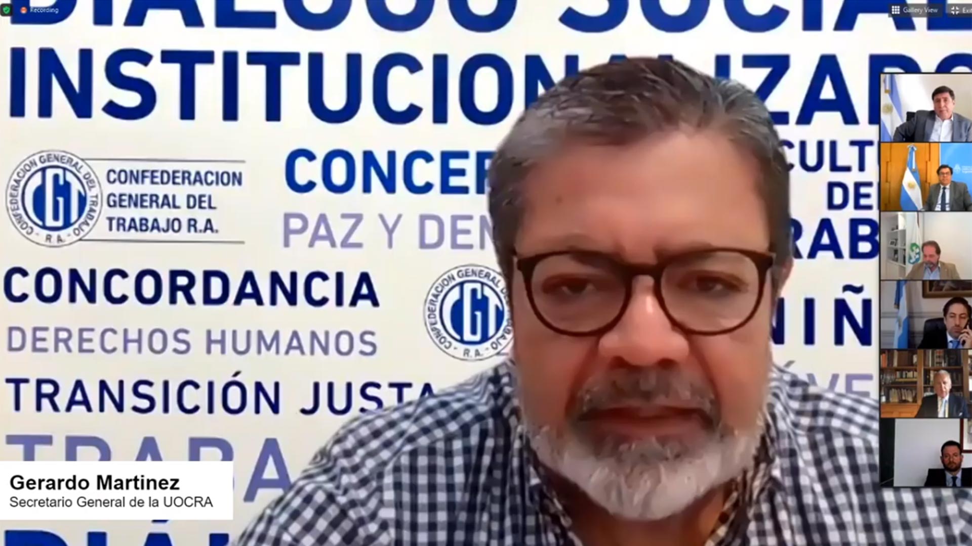 Gerardo Martinez - Secretario General de la UOCRA