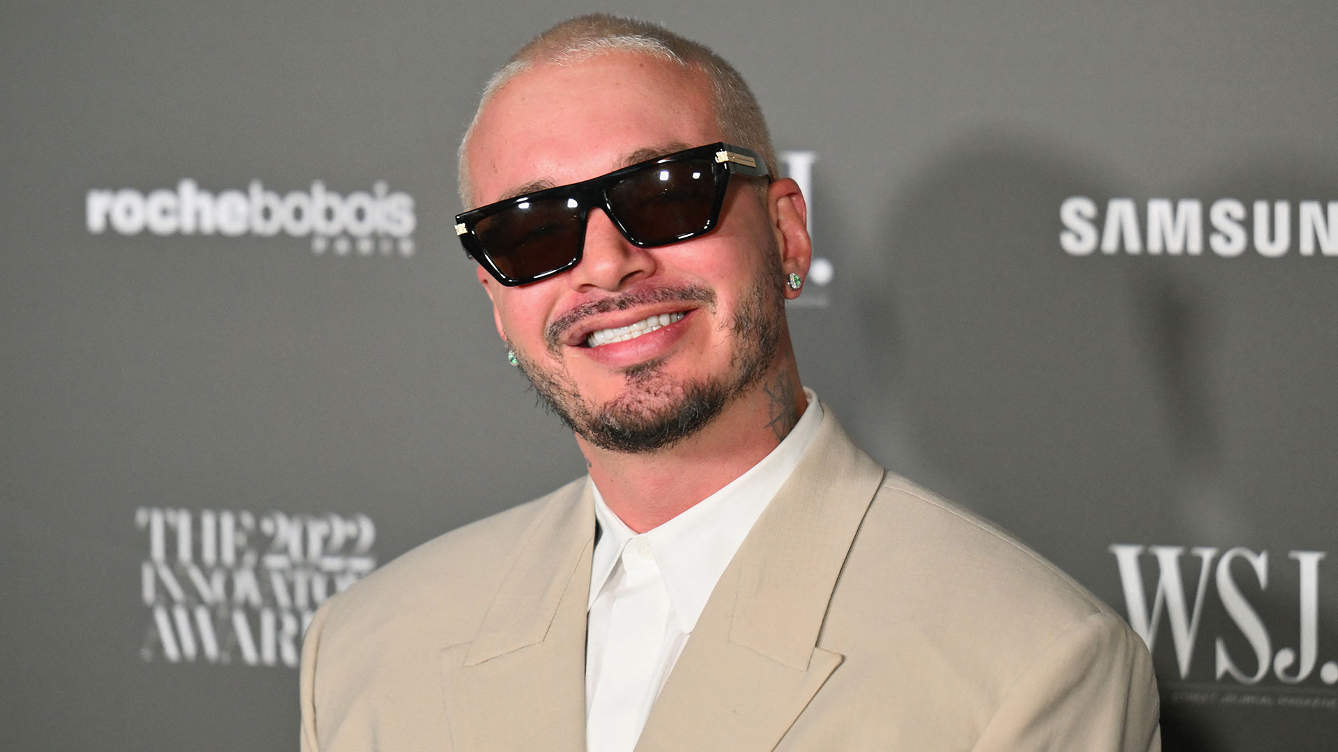 Colombian singer J Balvin arrives for the Wall Street Journal Magazine 2022 Innovator awards at the Museum of Modern Art (MoMA) in New York City on November 2, 2022. (Photo by ANGELA WEISS / AFP)